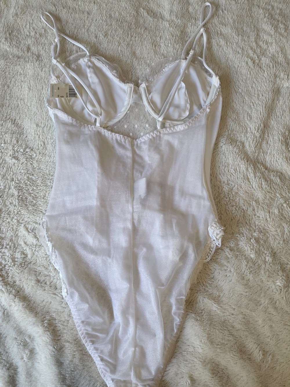 NWT Vintage Interludes White One-Piece Lingerie - Picture 6 of 7